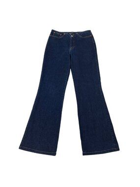 Cambio Women’s Flare Leg Jeans Dark Wash Mid Rise Size 4